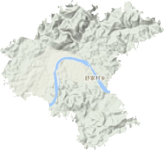 舒家村乡地形地图