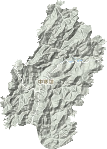 中寨镇地形地图
