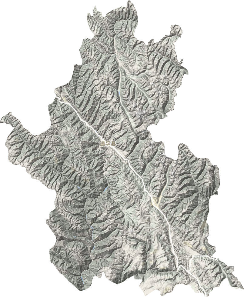 道孚县地形地图