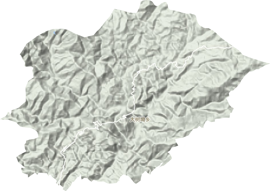 大树坳乡地形地图