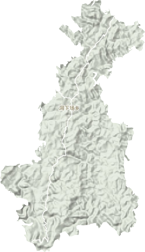 洞下场乡地形地图