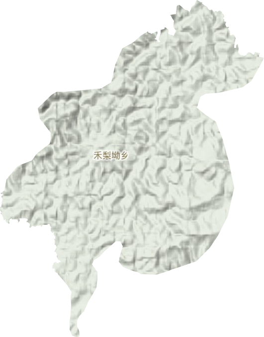禾梨坳乡地形地图