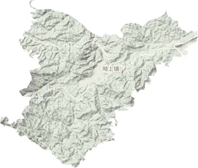 坳上镇地形地图