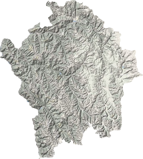 白玉县地形地图