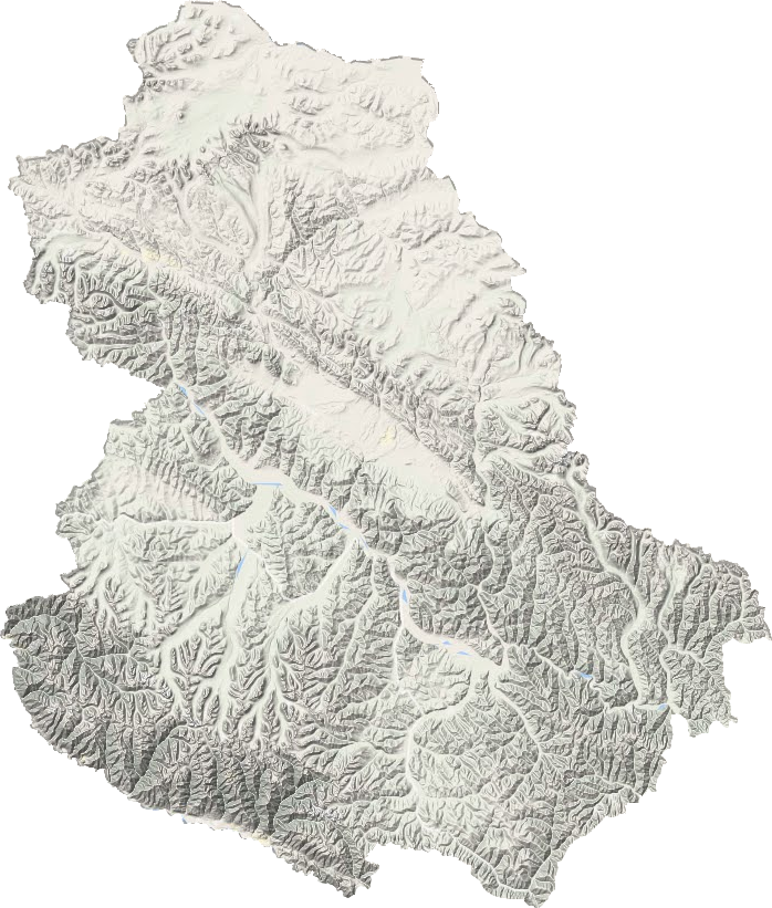 石渠县地形地图