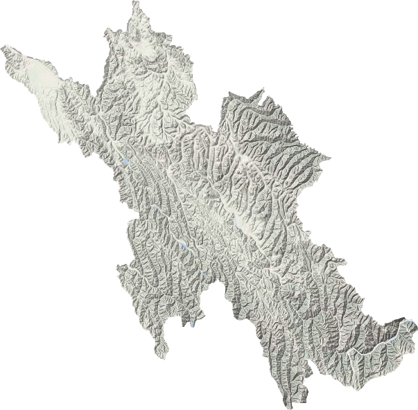 色达县地形地图