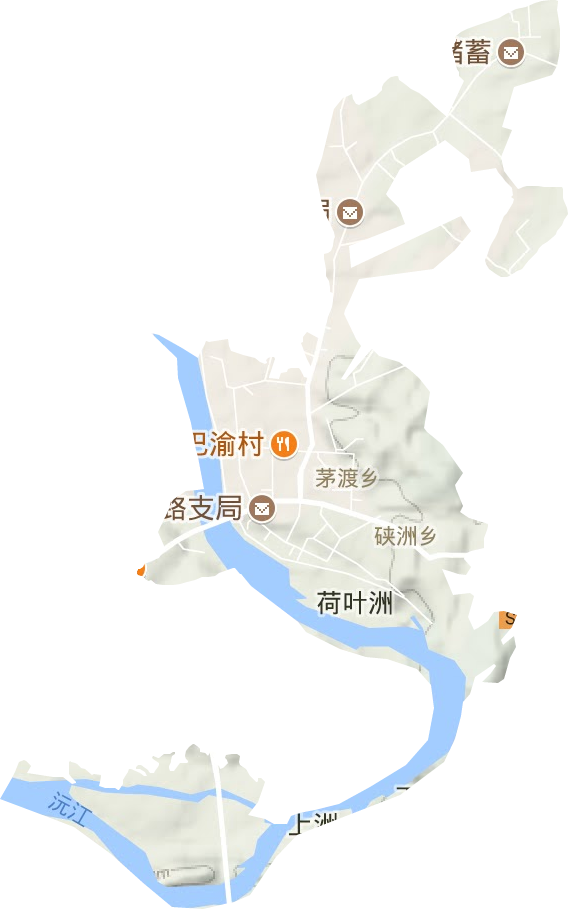 安江镇地形地图