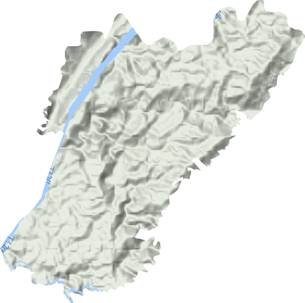 茅渡乡地形地图