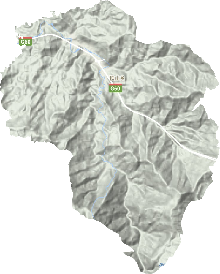 铁山乡地形地图