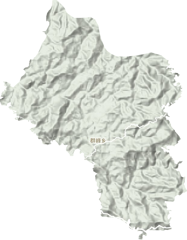 群峰乡地形地图
