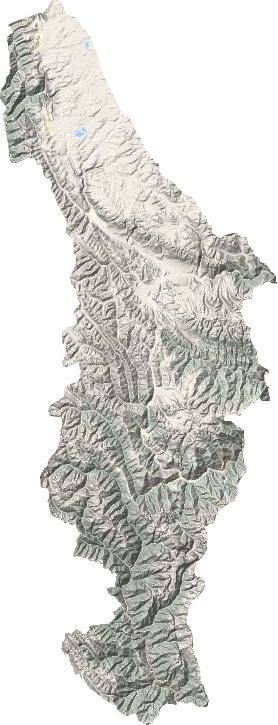 稻城县地形地图