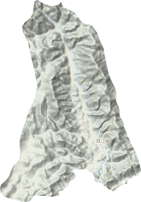双江乡地形地图