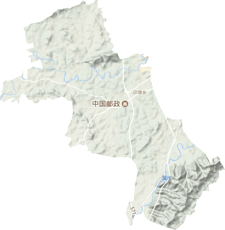 印塘乡地形地图
