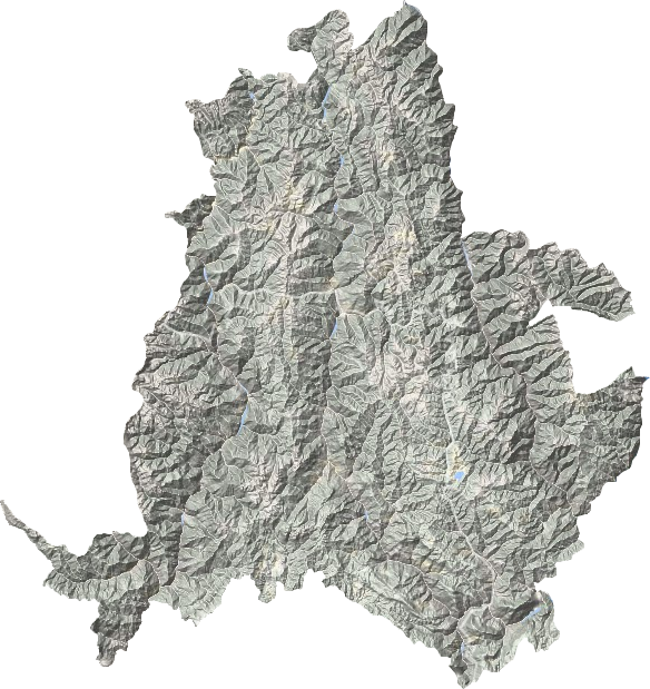 木里县地形地图