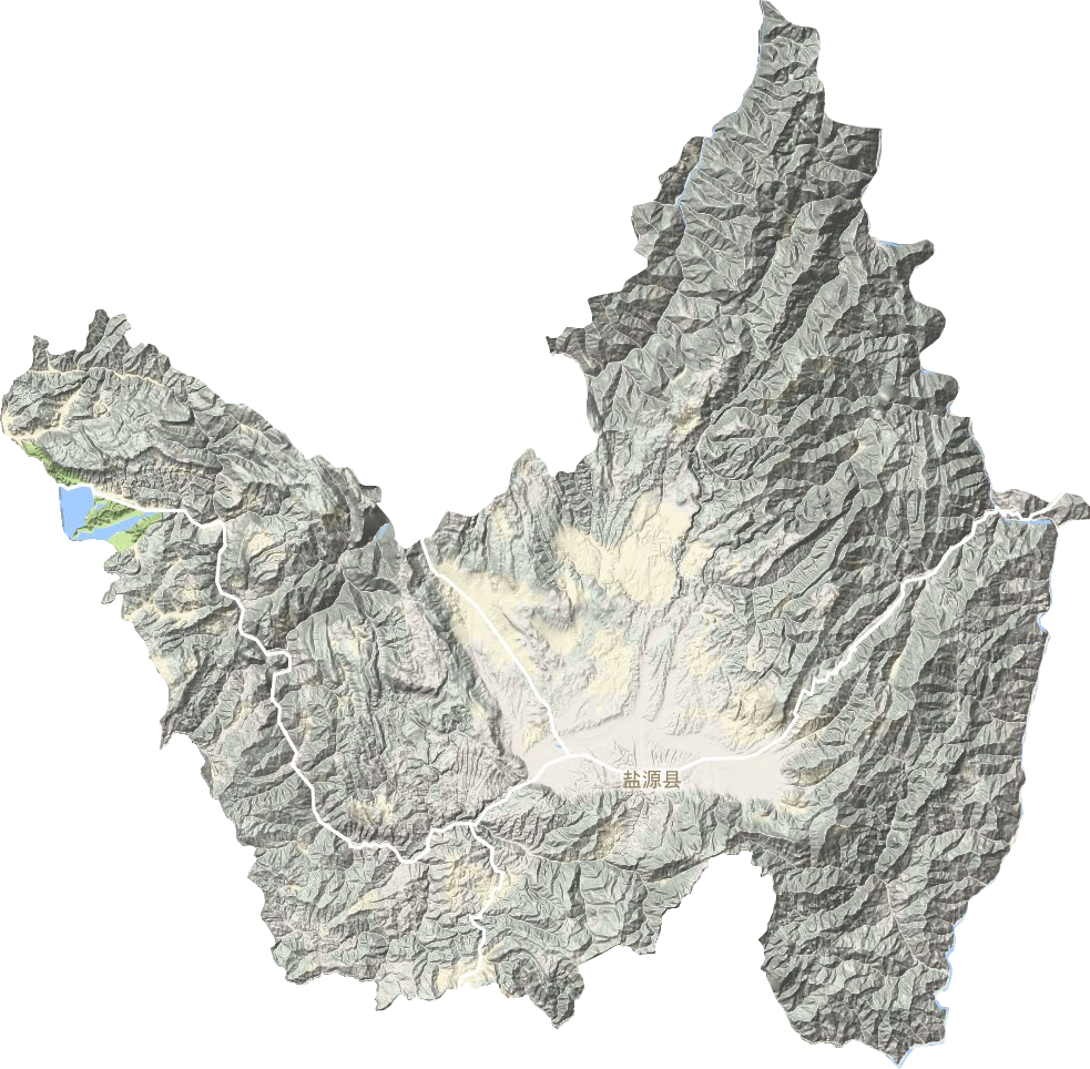 盐源县地形地图