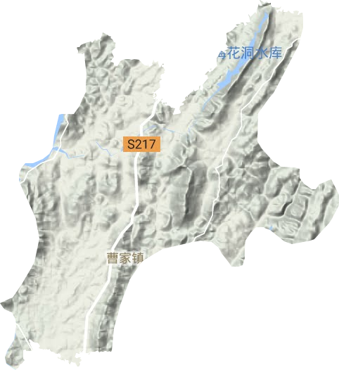 曹家镇地形地图