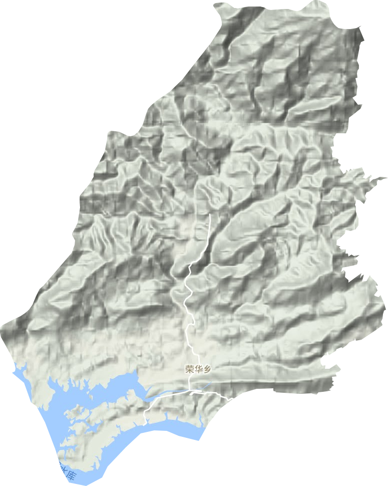 荣华乡地形地图
