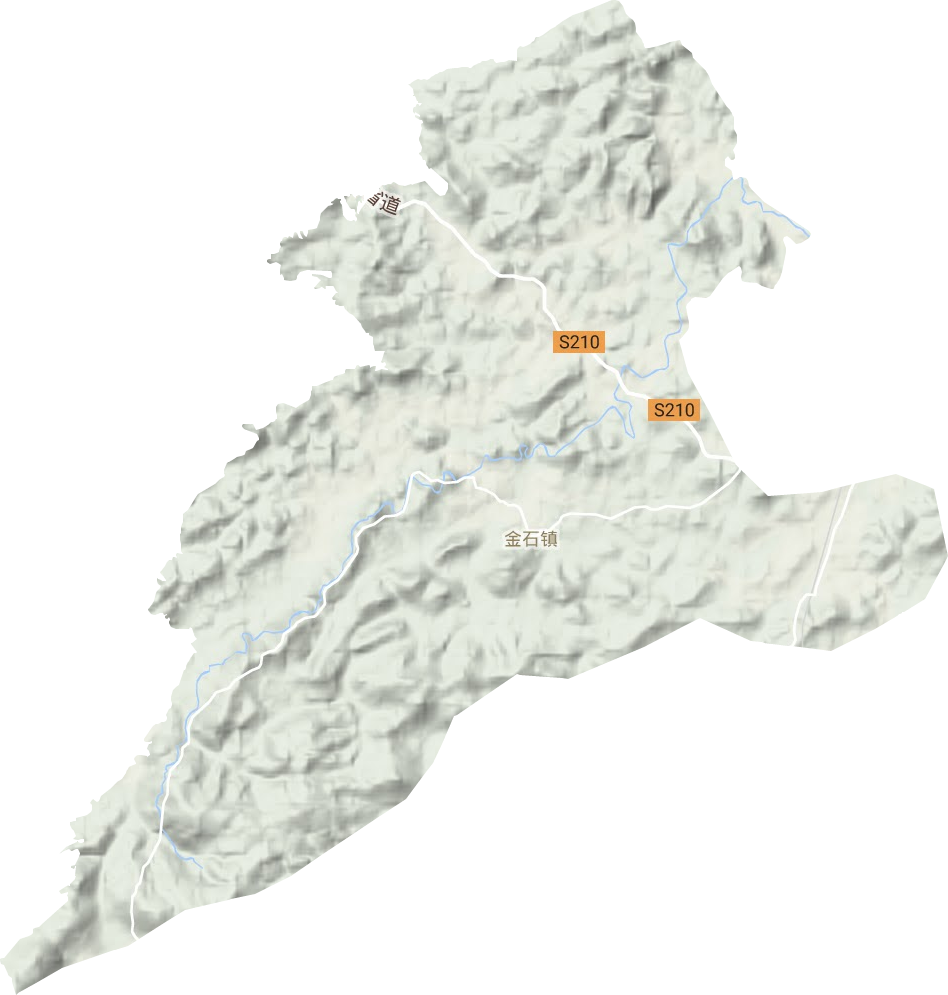 金石镇地形地图