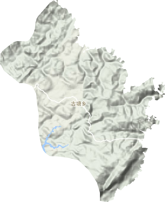 古塘乡地形地图