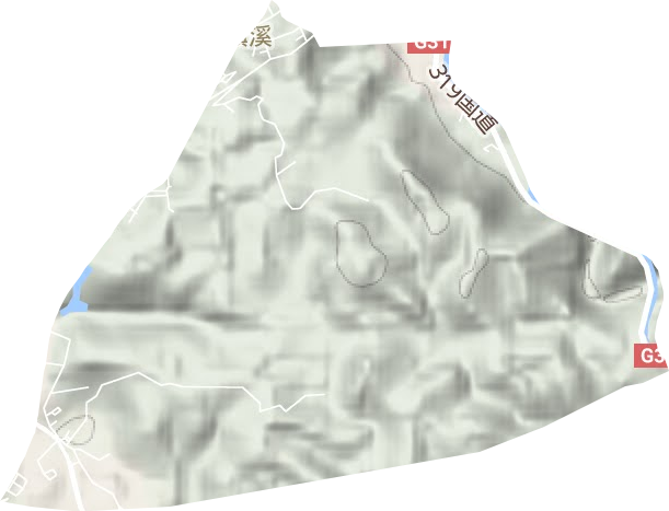 石家冲街道地形地图