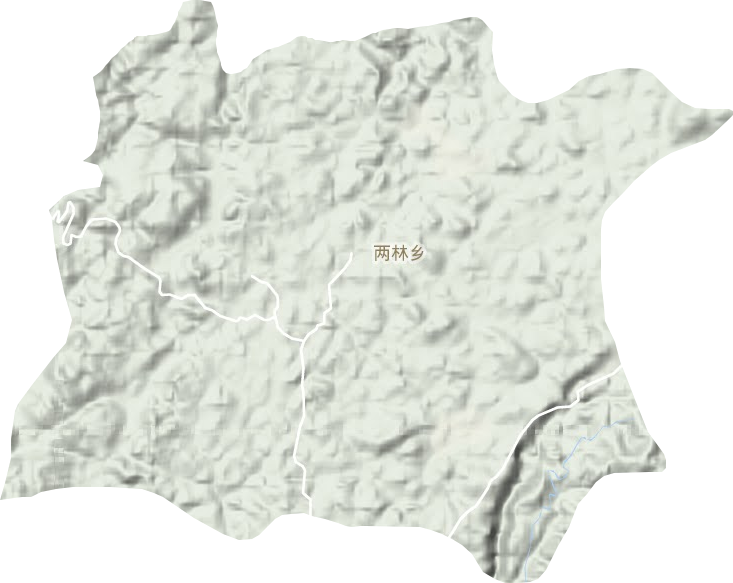 两林乡地形地图