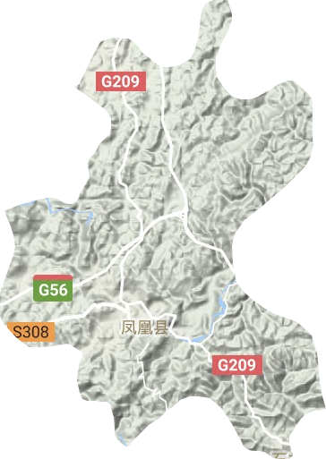 沱江镇地形地图