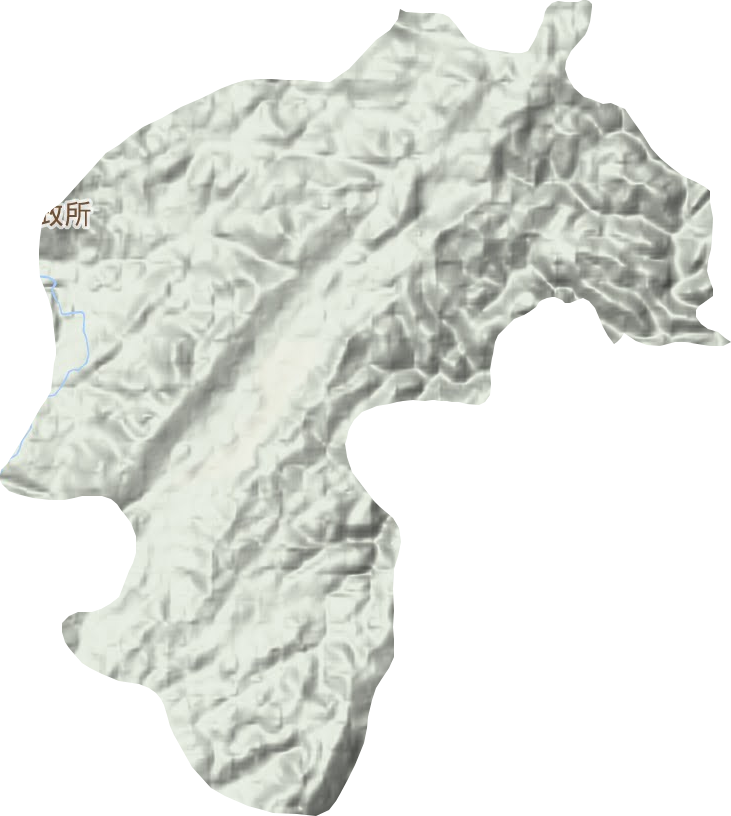 长乐乡地形地图