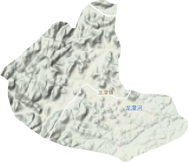 龙潭镇地形地图