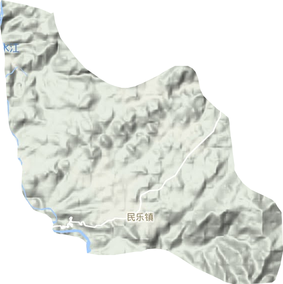 民乐镇地形地图