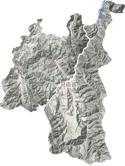 甘洛县地形地图