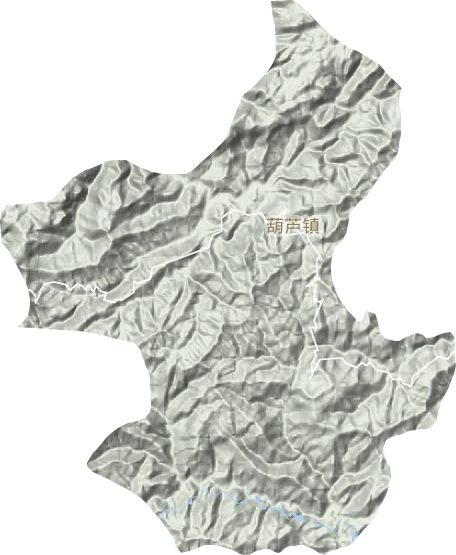 葫芦镇地形地图