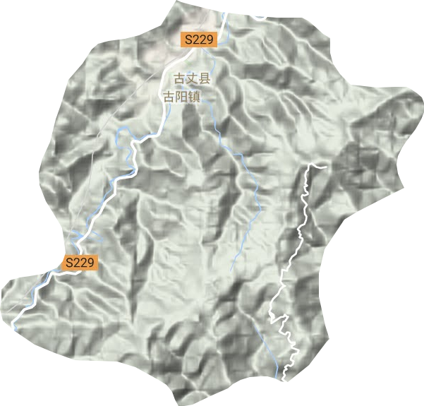 古阳镇地形地图