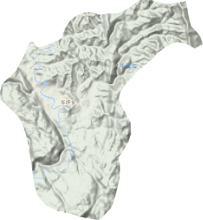 车坪乡地形地图