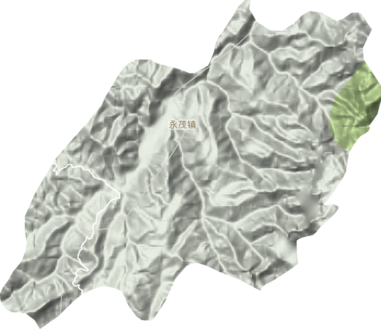 永茂镇地形地图