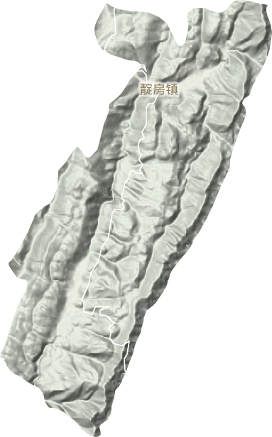 靛房镇地形地图