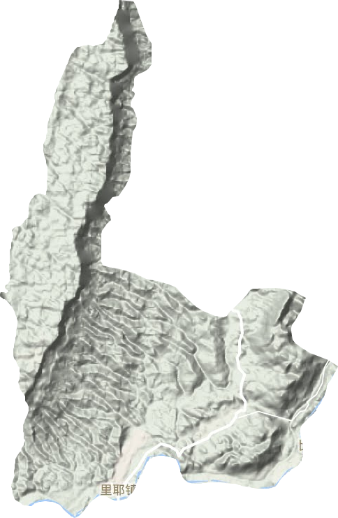 里耶镇地形地图