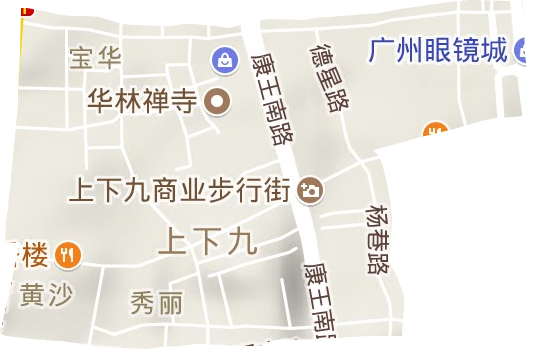 华林街道地形地图