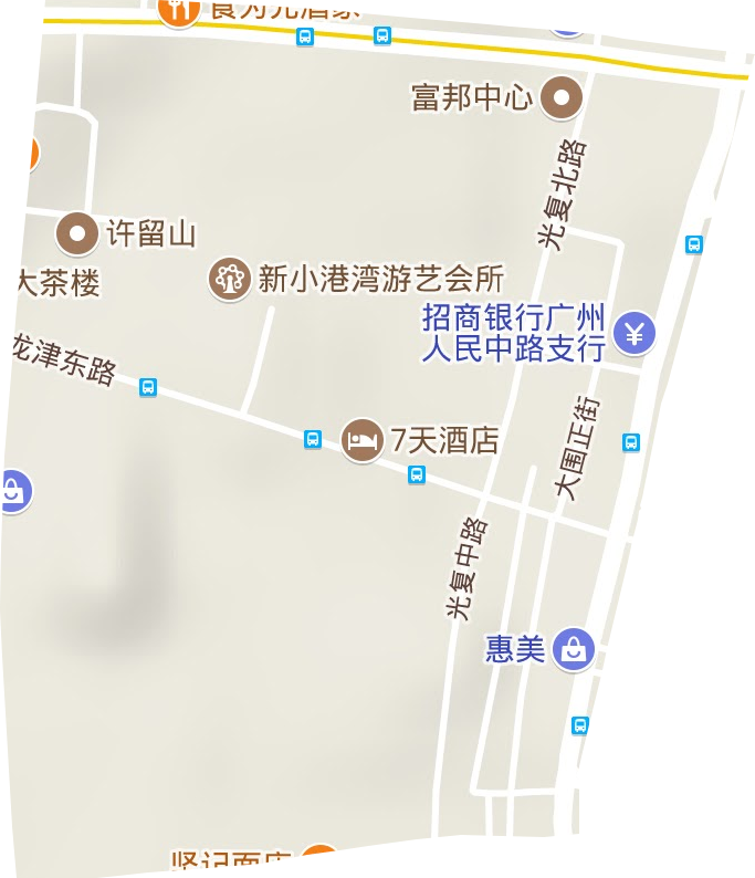 龙津街道地形地图