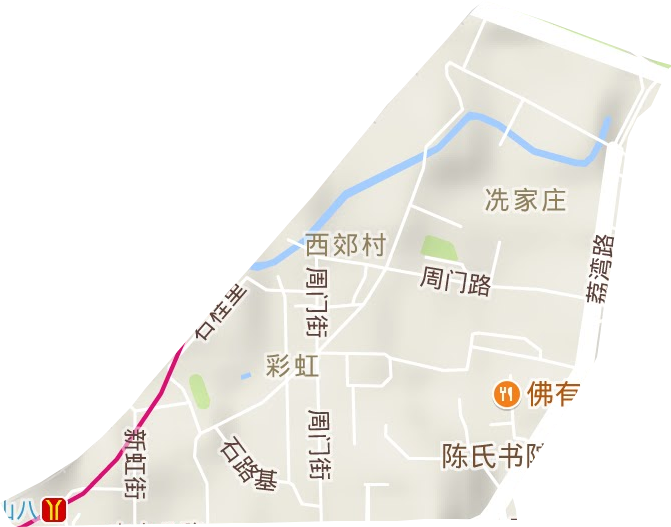彩虹街道地形地图