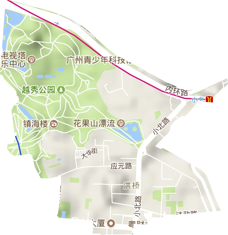 洪桥街道地形地图