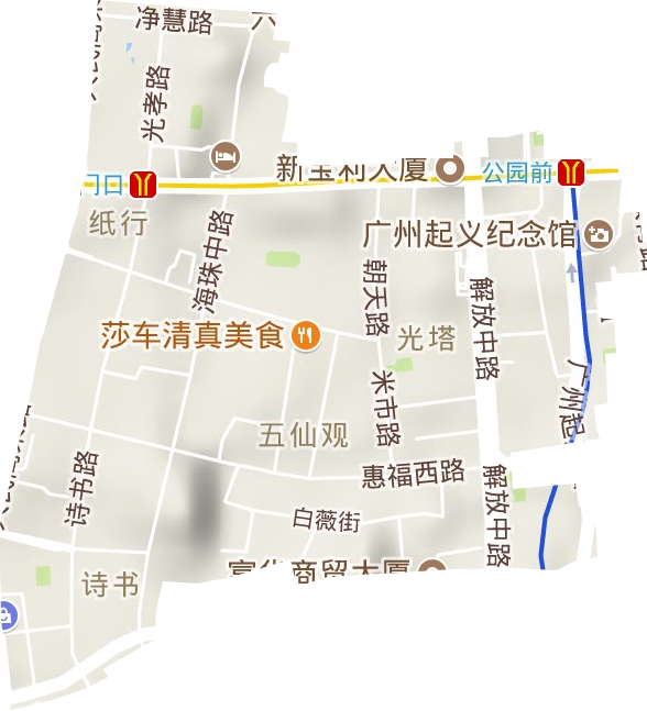 光塔街道地形地图