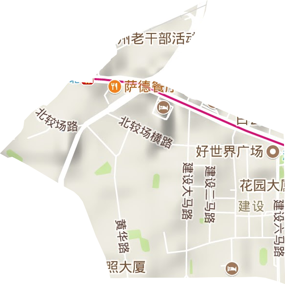 建设街道地形地图