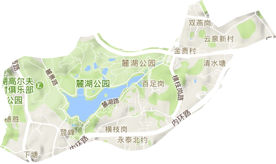 登峰街道地形地图