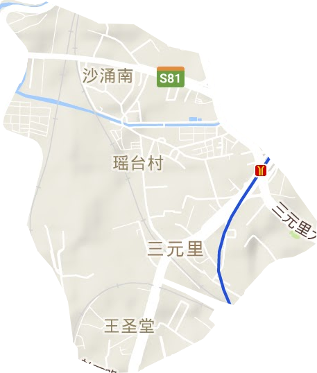 矿泉街道地形地图