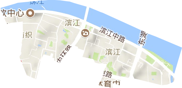 滨江街道地形地图