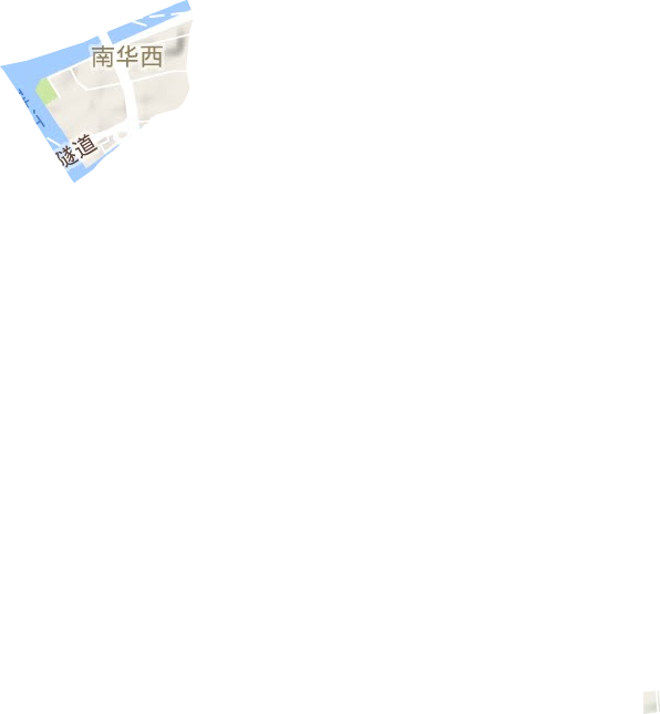 南华西街道地形地图