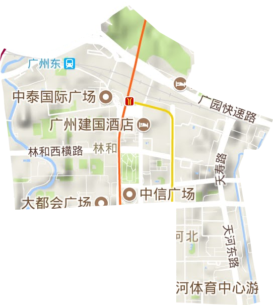 林和街道地形地图