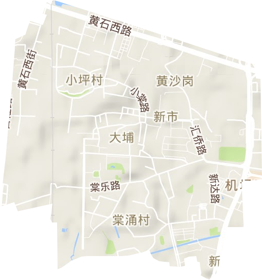 新市街道地形地图