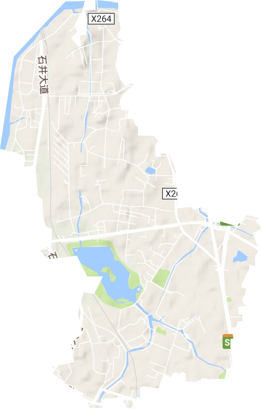 白云湖街道地形地图