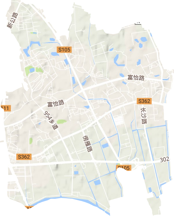 大龙街道地形地图